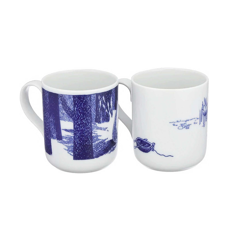 Moomin Tarina Pair Mug Set, indigo (set of 2)
