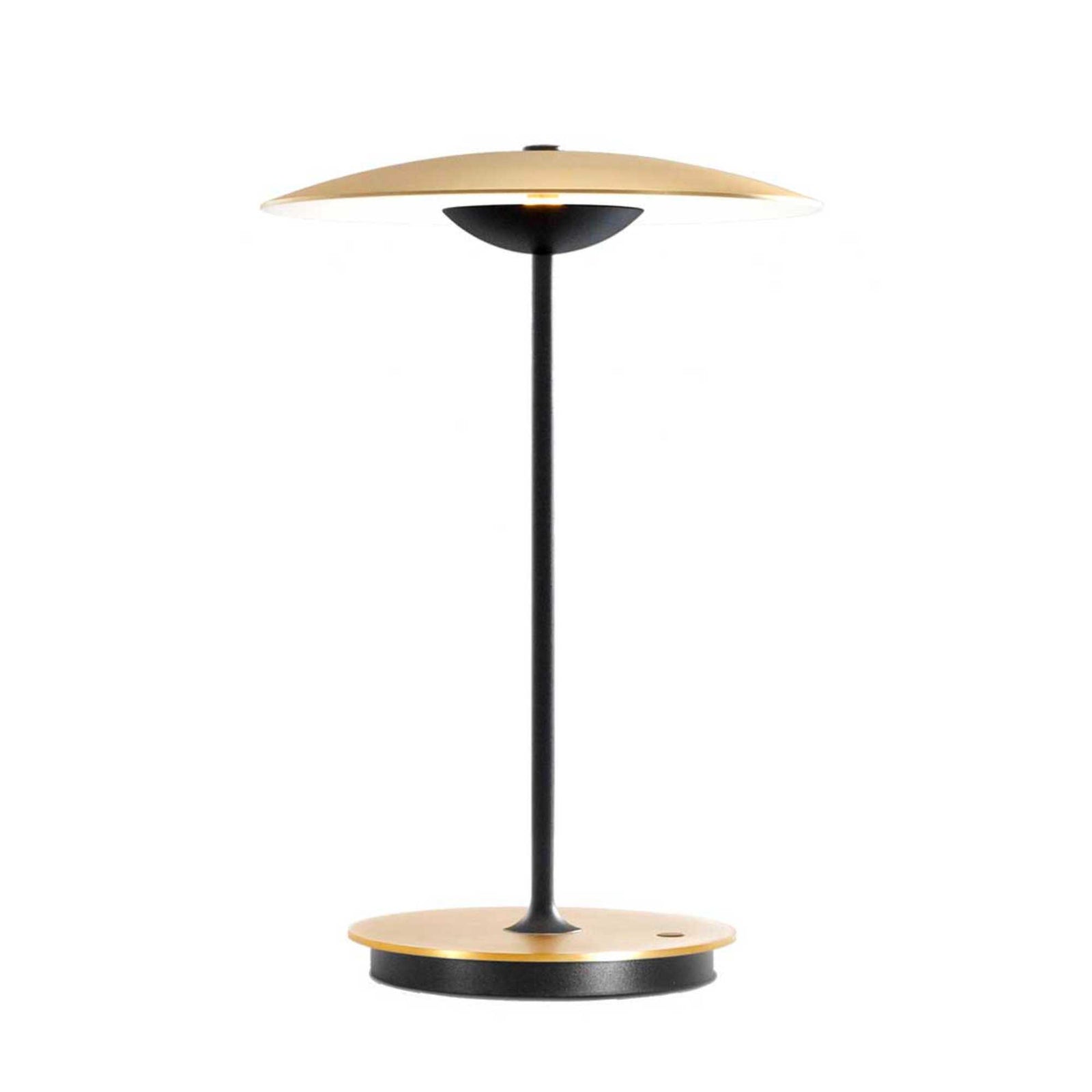 Marset Ginger 20 M rechargeable lamp, brushed brass/white