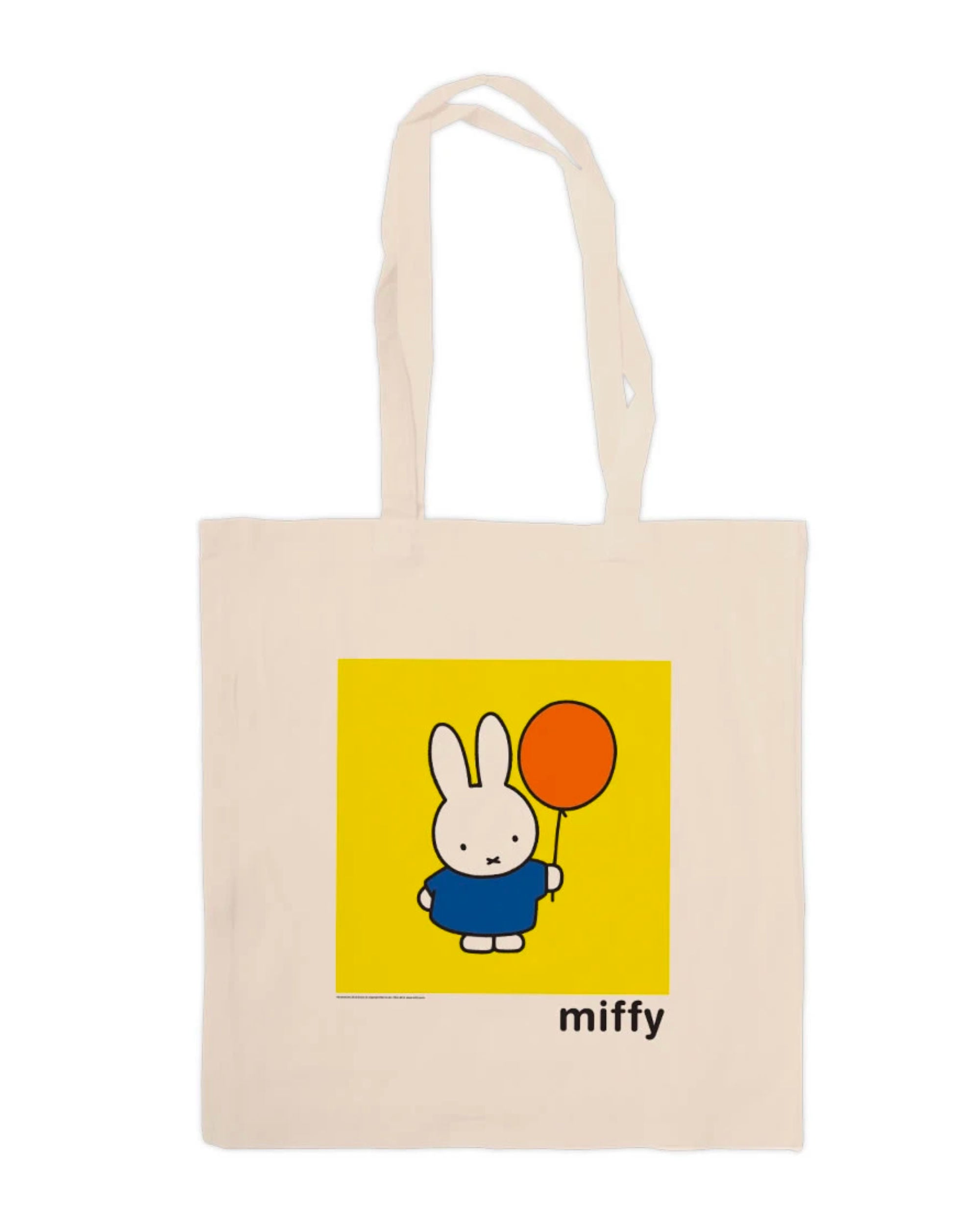 Star Edition Miffy canvas tote bag, miffy holding a balloon