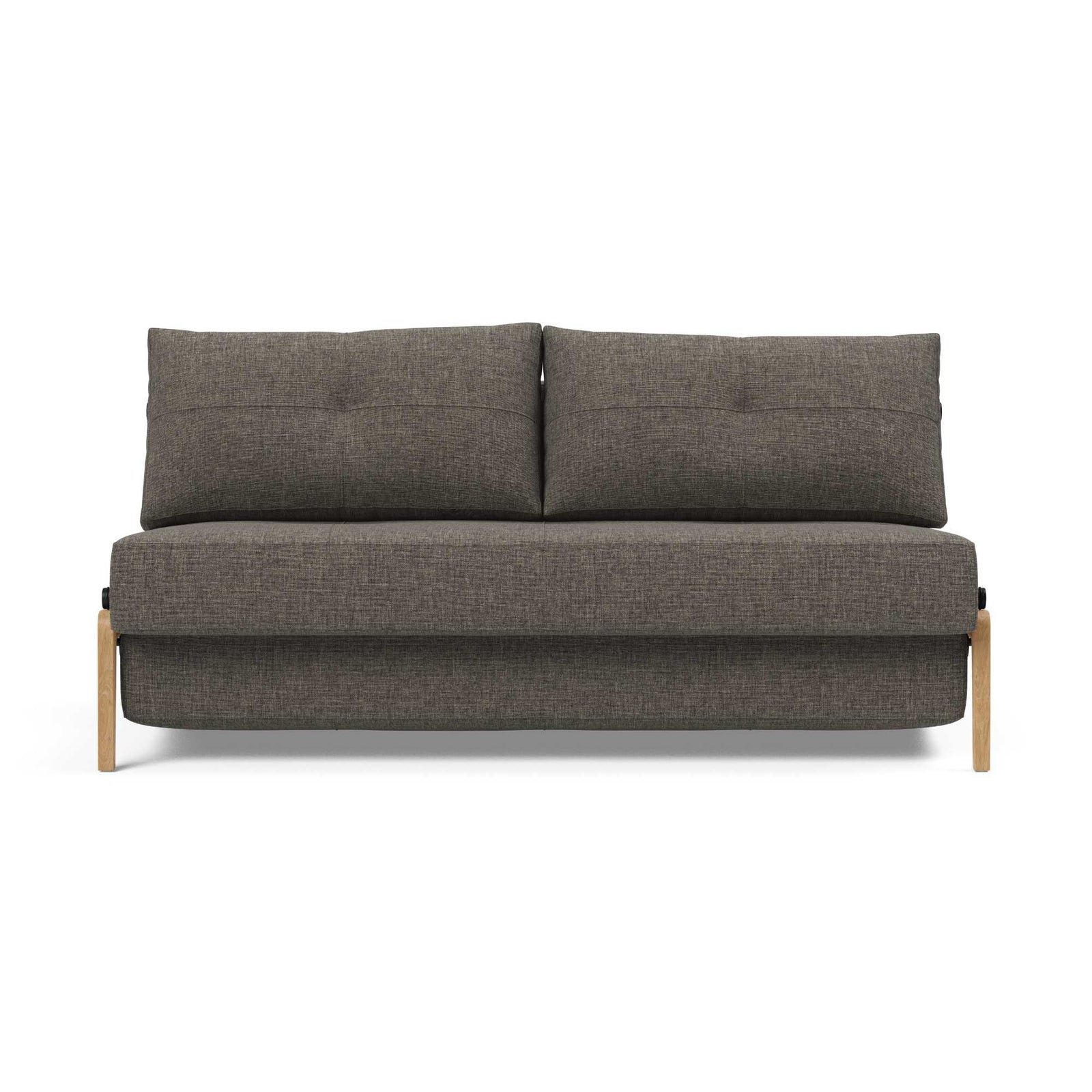 Innovation Living Cubed 160 Wood sofa bed, 216 flashtex dark grey