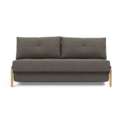 Innovation Living Cubed 160 Wood Sofa Bed, 216FlashtexDarkGrey w168xd98xh79cm