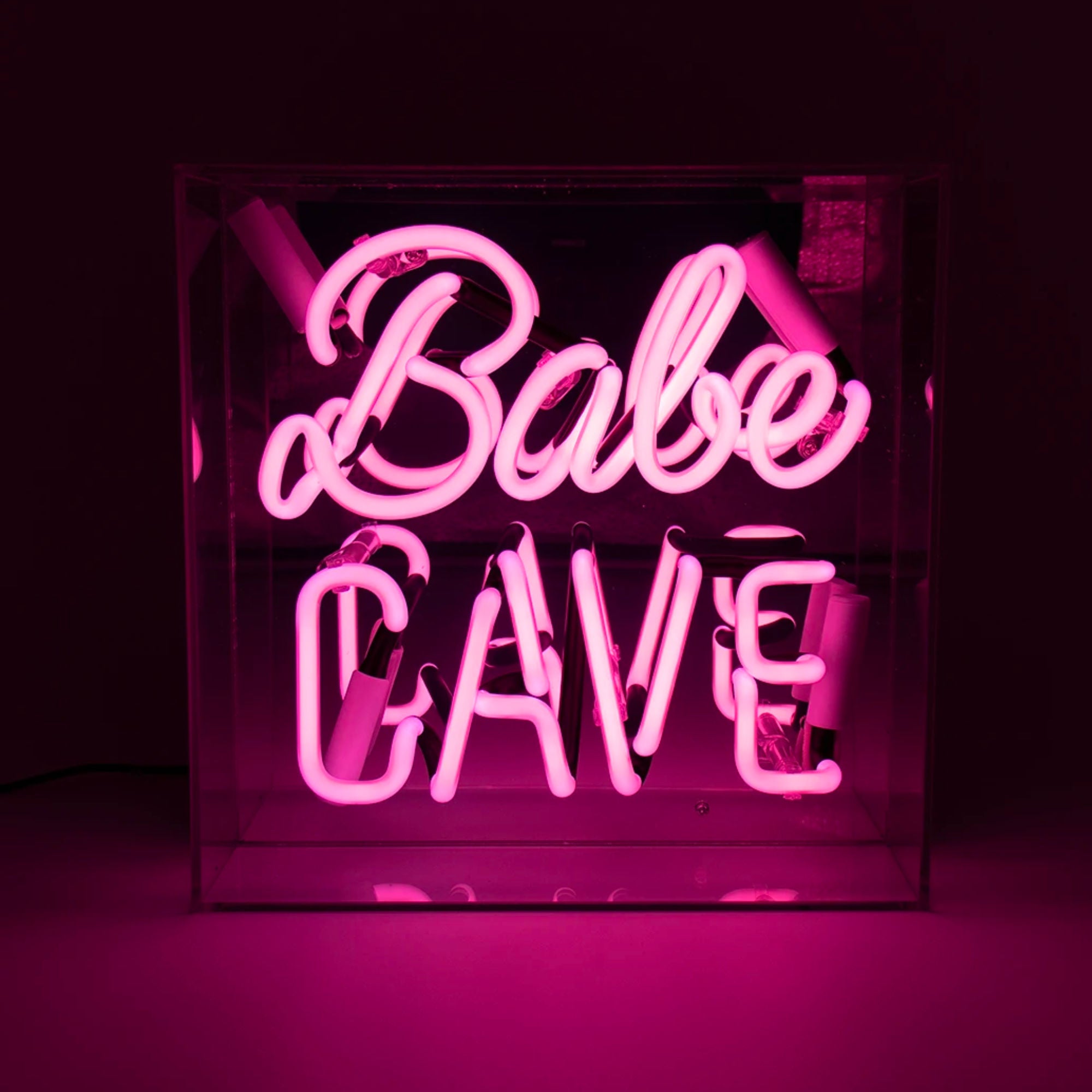 Locomocean Babe Cave Acrylic Box Neon Light