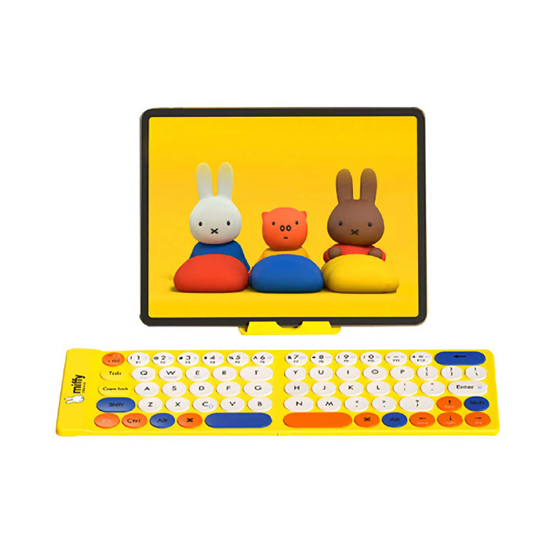 Miffy Slim Foldable Bluetooth Keyboard , Yellow