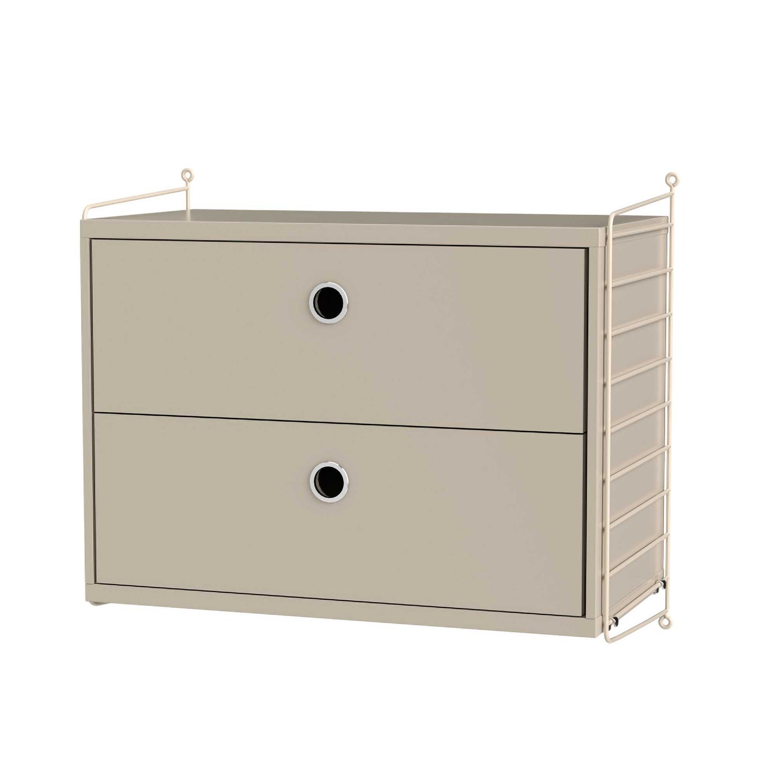 String Shelving Bedroom A, beige/beige