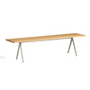 Hay Pyramid Bench 12 L190 , Beige - Lacquered Oak