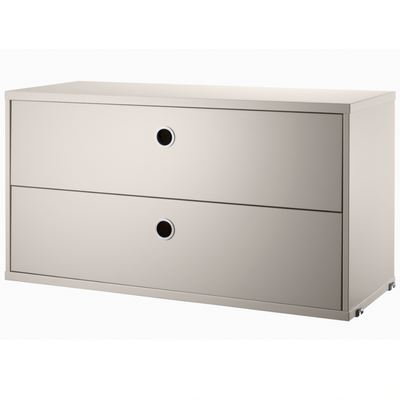 String 2-Drawers Chest 78x30cm