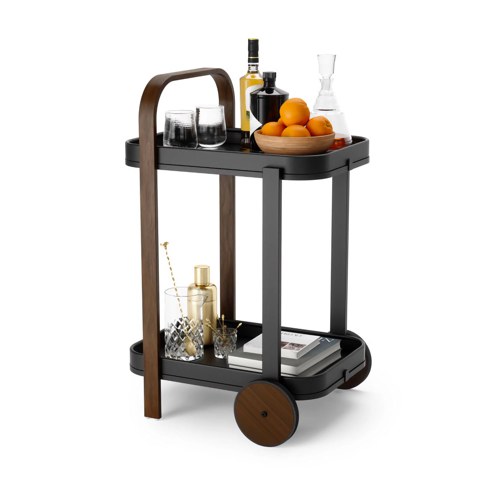 Umbra Bellwood bar/serving cart, walnut
