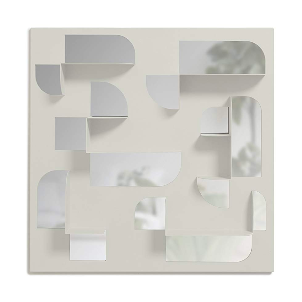 Umbra Bend mirror wall shelf