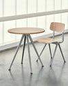 Hay Pyramid Cafe Table 21 Dia70cm , Clear Lacquered Oak-Beige