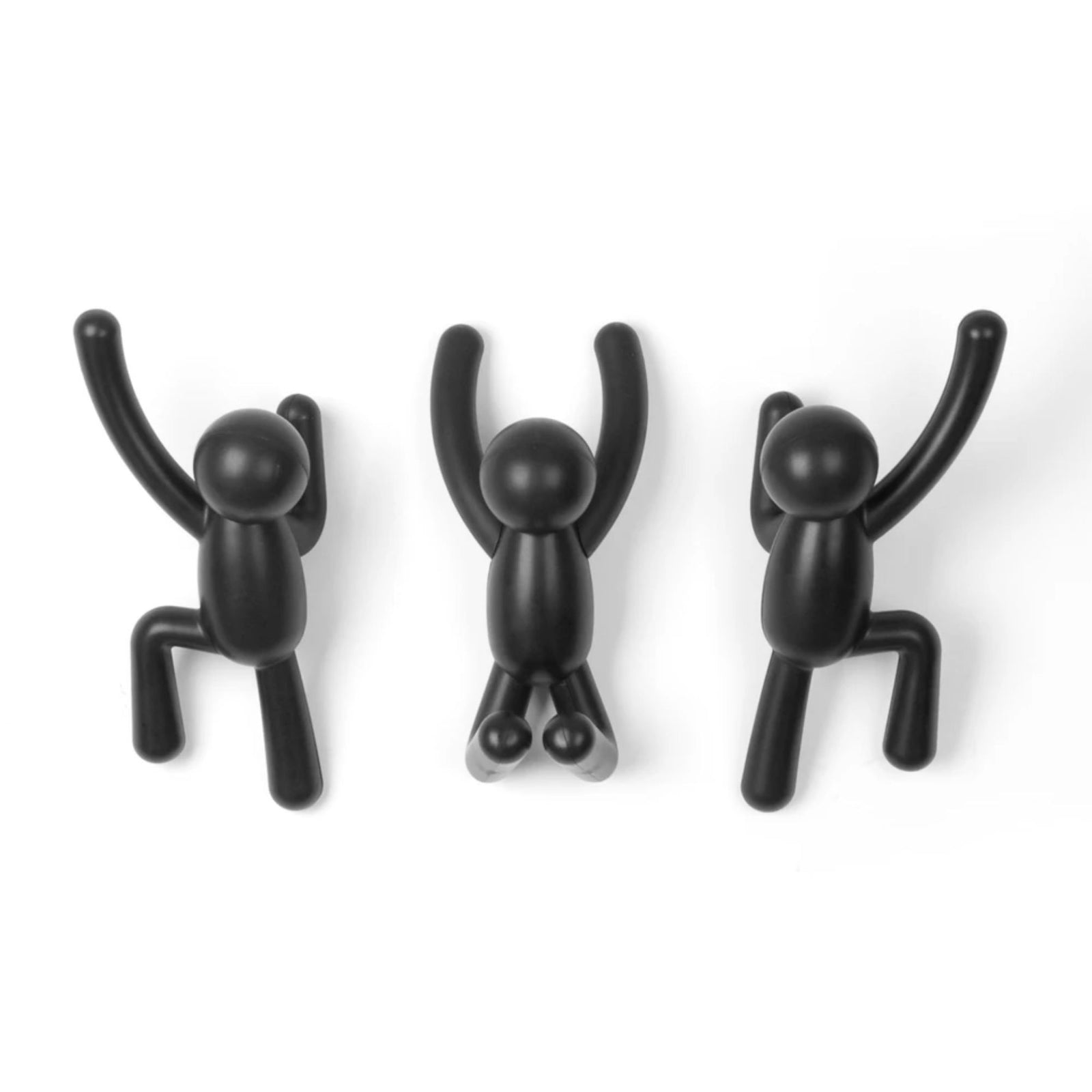 Umbra Buddy wall hooks, black