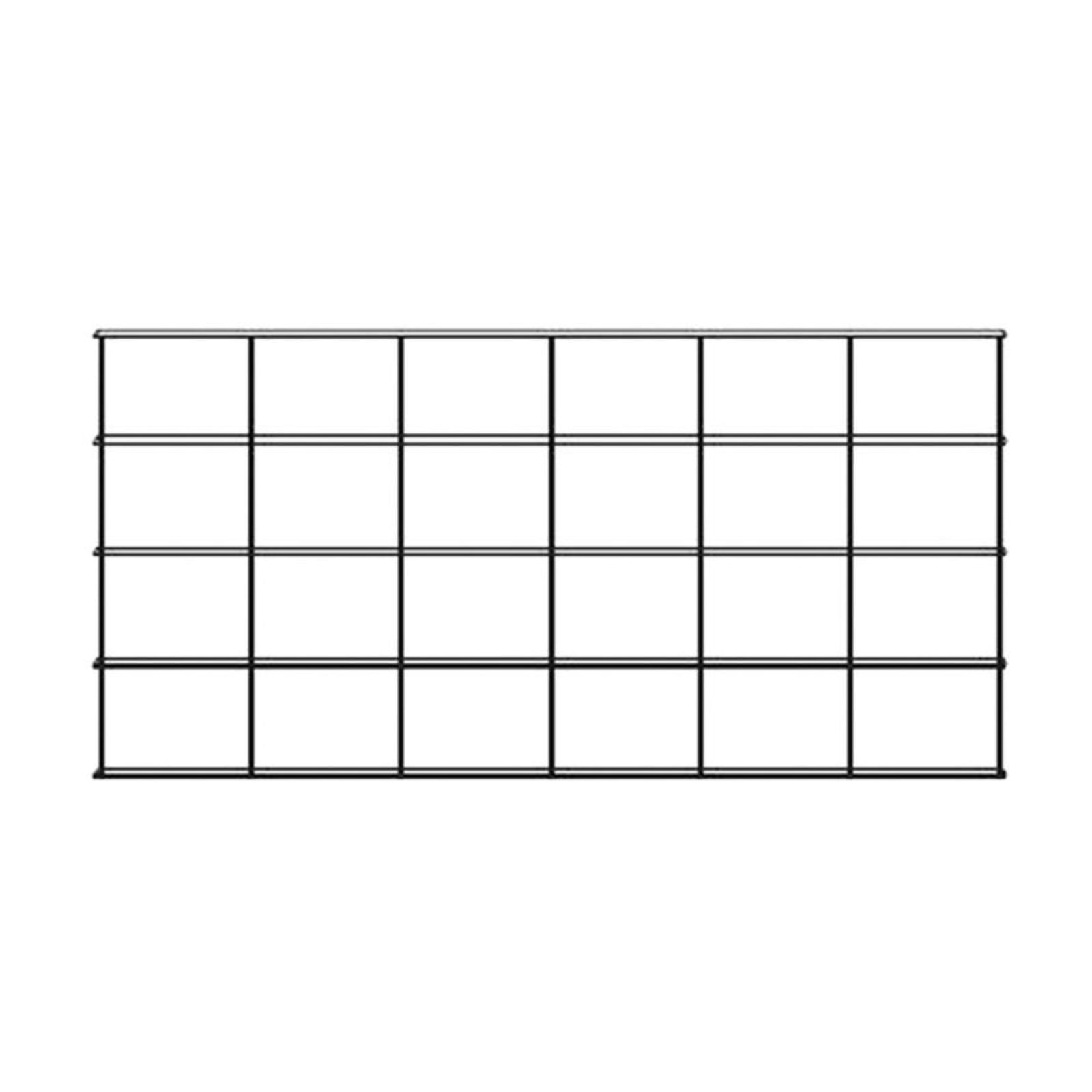 Kriptonite Krossing wall shelf 200x100cm, matt black