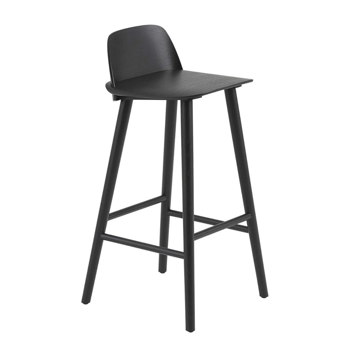 Muuto Nerd Bar Stool(75cm), Black