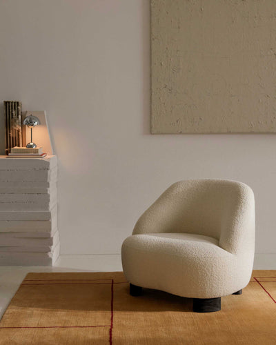 &Tradition LC1 Margas Lounge Chair, Karakorum 001/Black Lacquered Oak