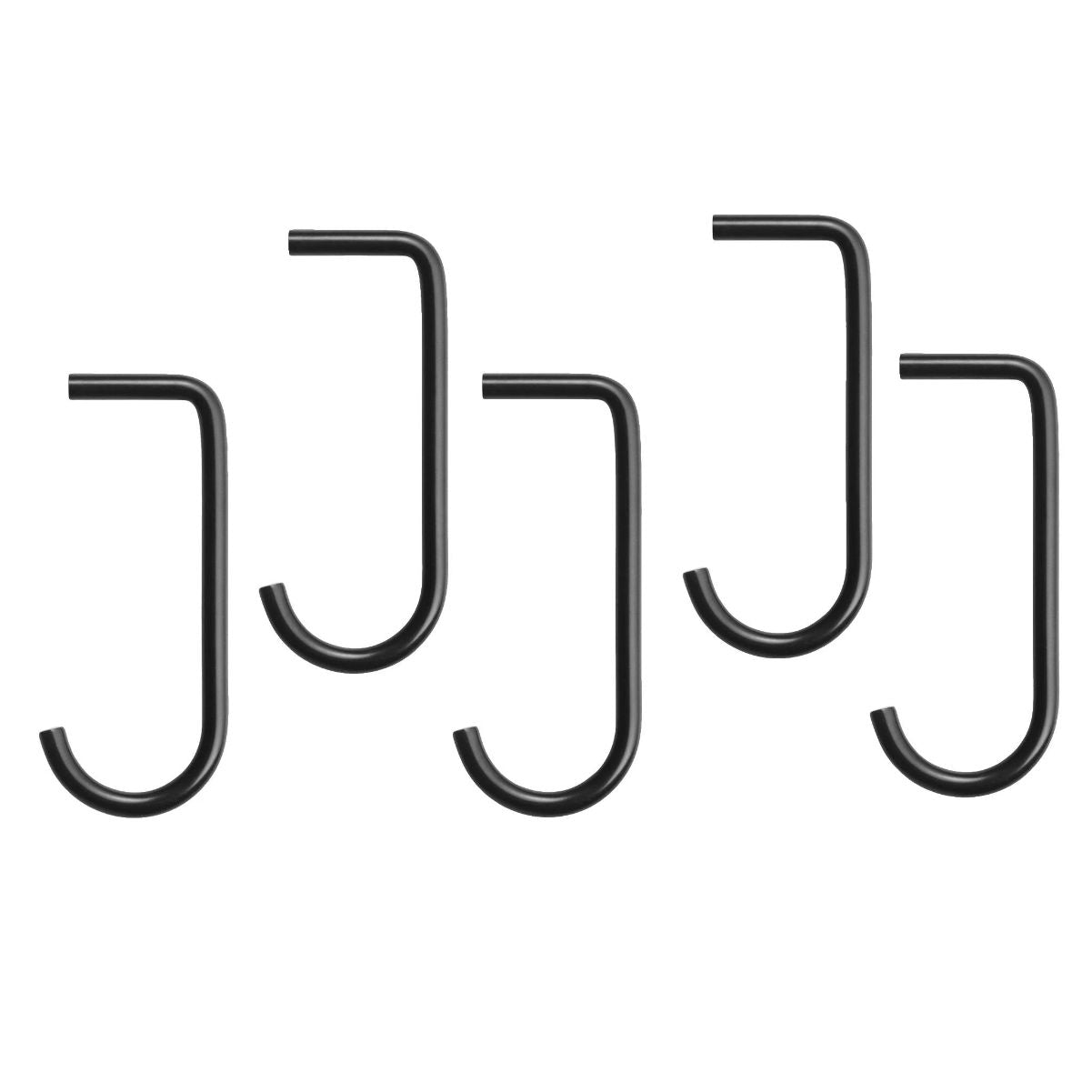 String Hooks for metal shelves, set of 5