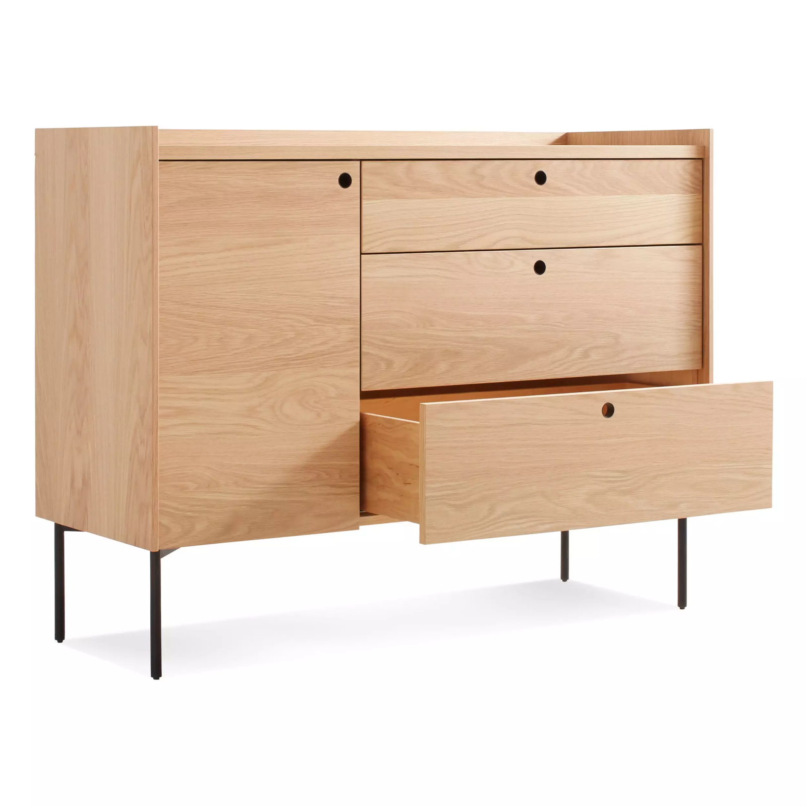 Blu Dot Peek 1 Door with 3 Drawers Credenza