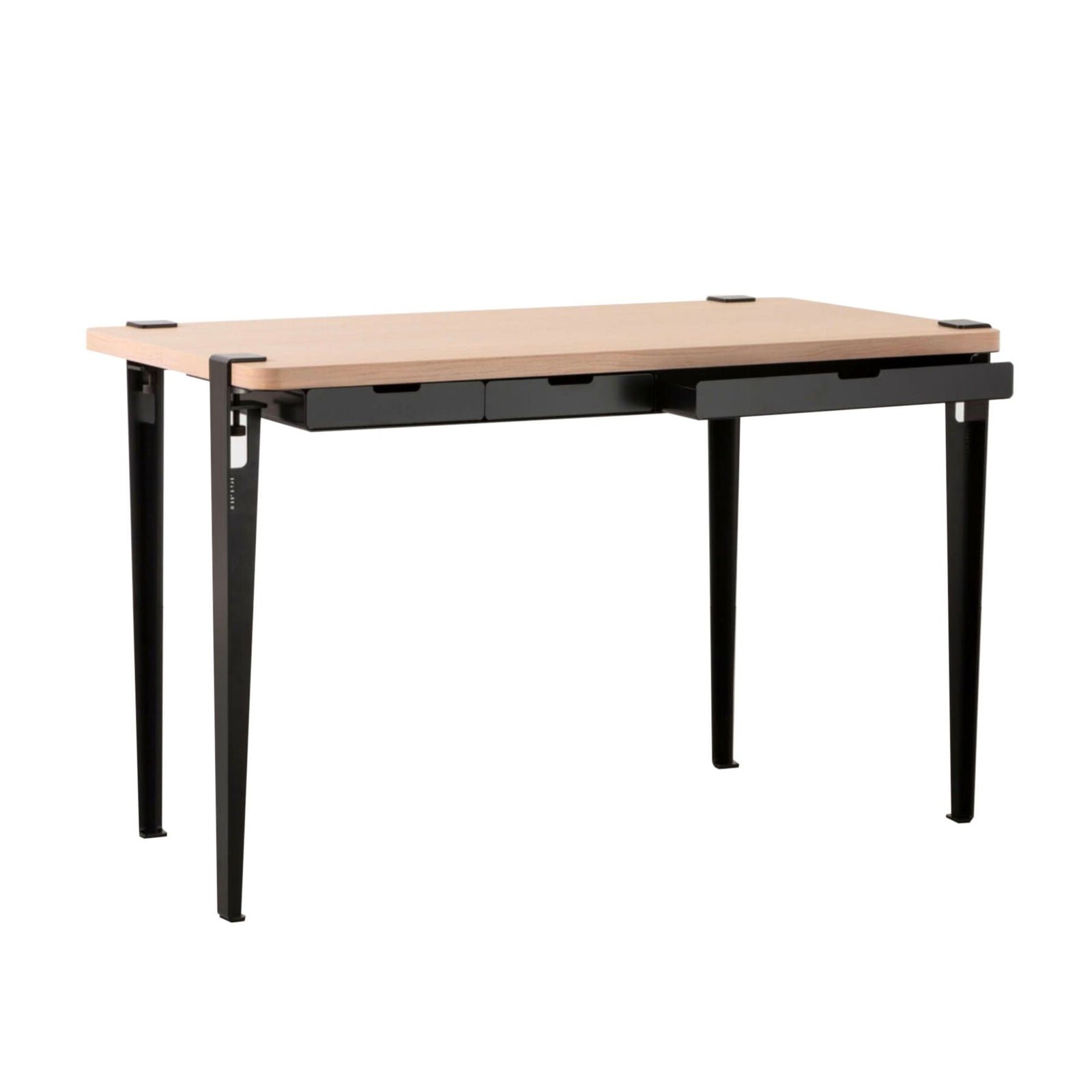 Tiptoe Monochrome desk, oak/graphite black
