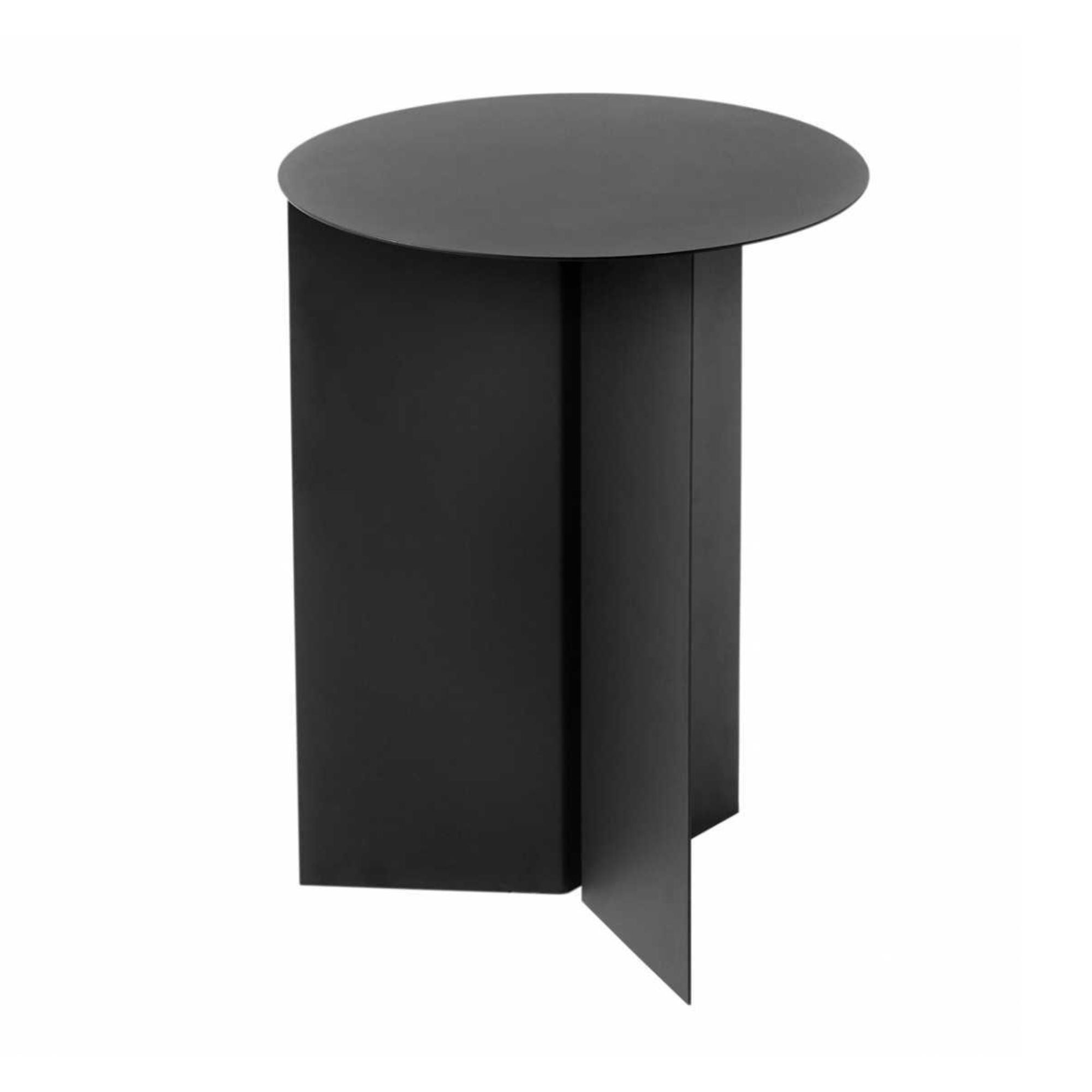 Hay Slit Side Table Metal High, Black (Ø35xH47cm)