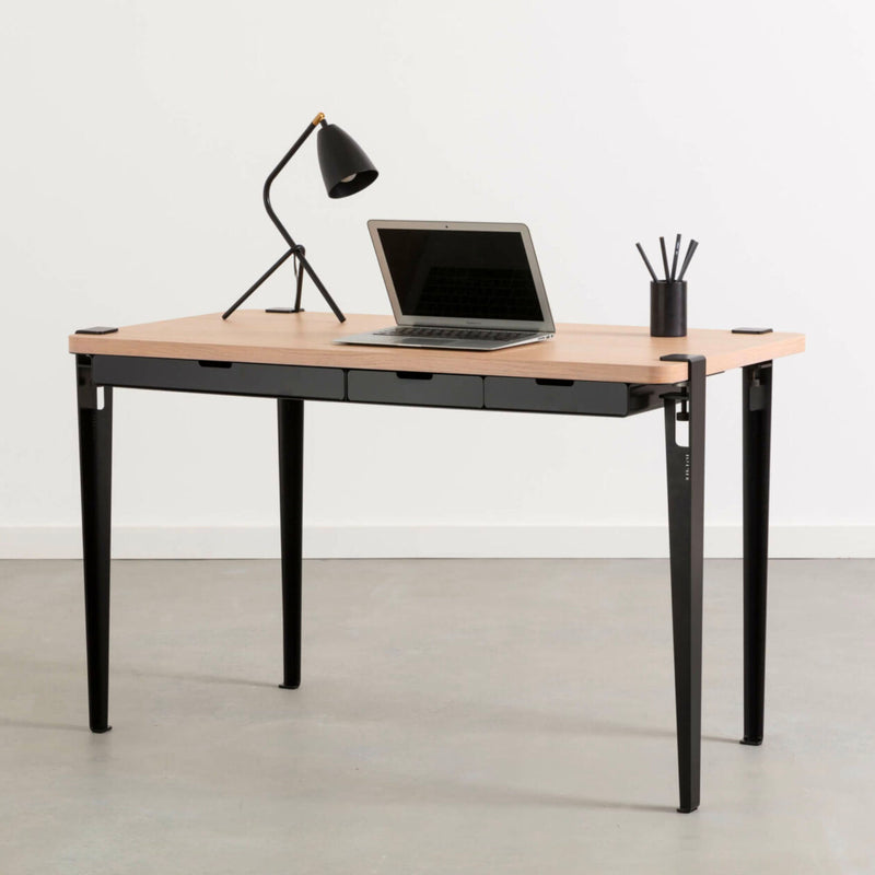 Tiptoe Monochrome Desk , Graphite Black