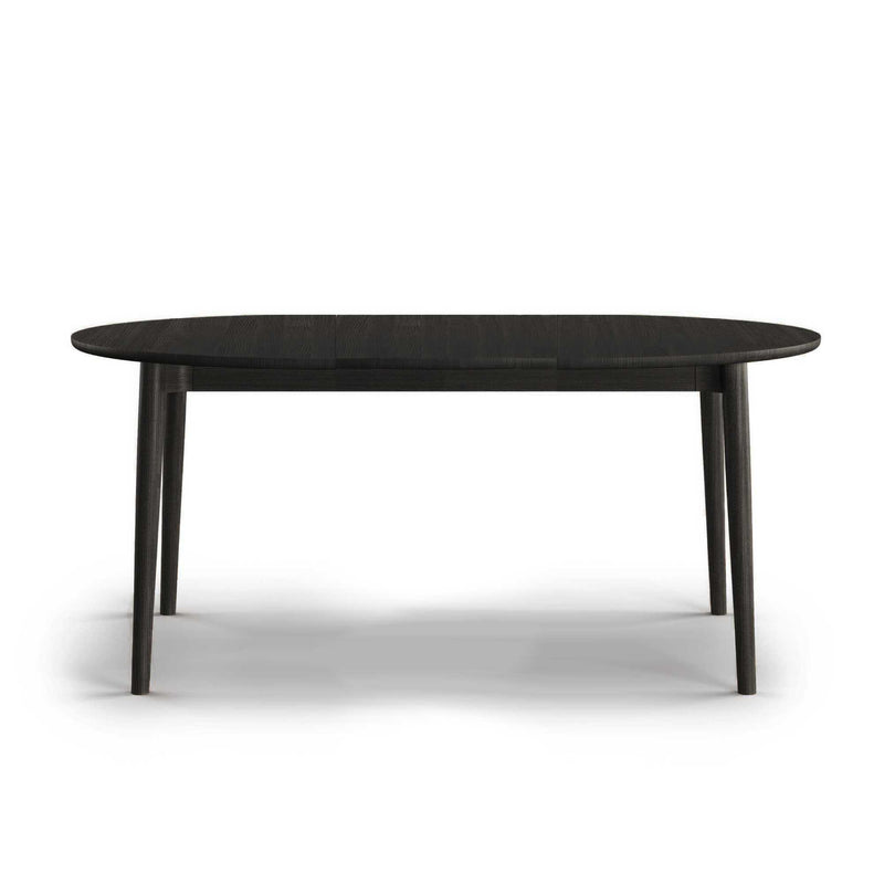 Northern Expand dining table circular, black painted oak (ø120cm)
