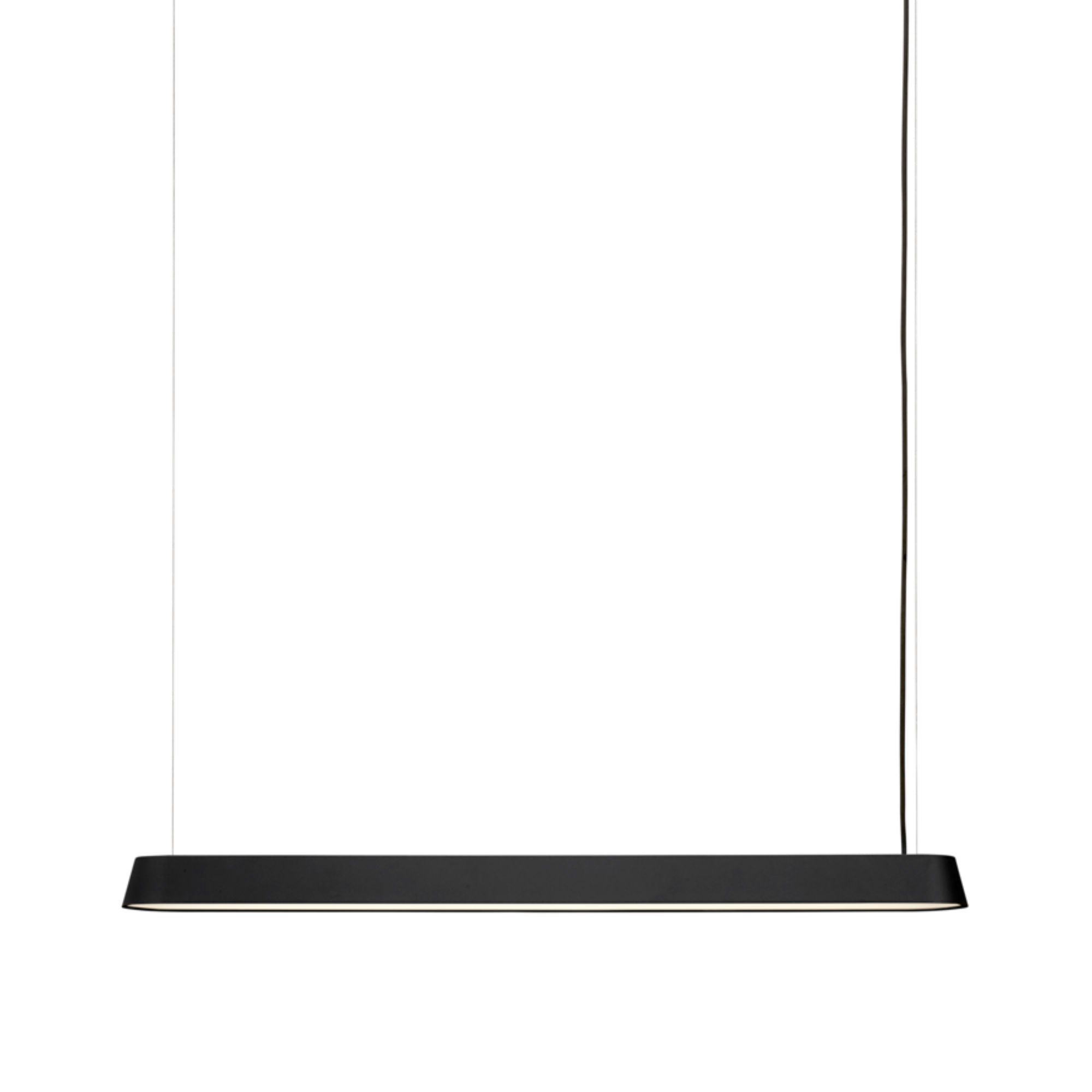 Muuto Linear pendant lamp, black (87.2 cm)
