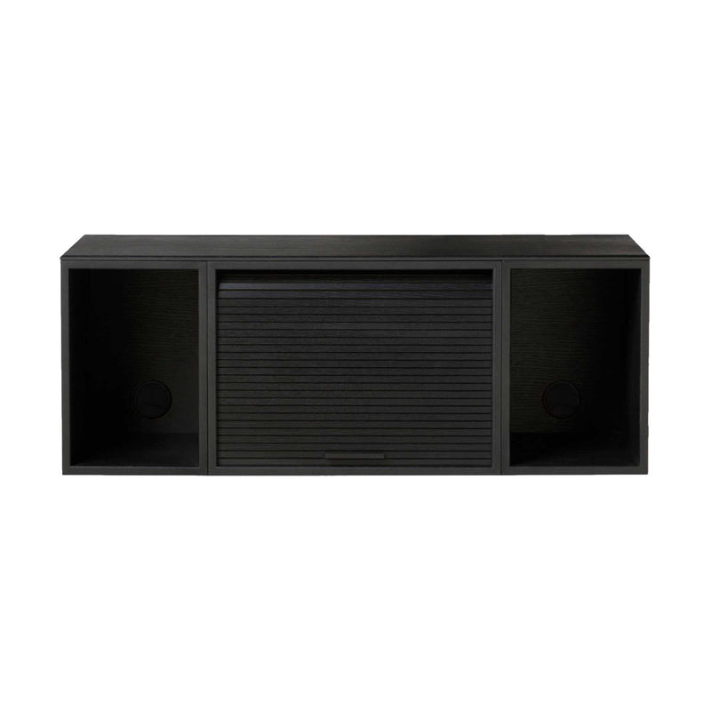 Northern Hifive cabinet system wall, black painted oak (100cm)