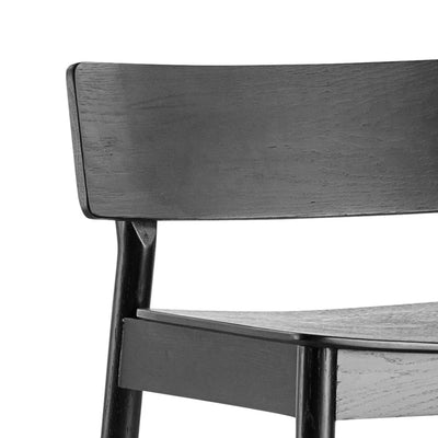 Woud Pause Counter Stool , Black Painted Ash (65 cm)