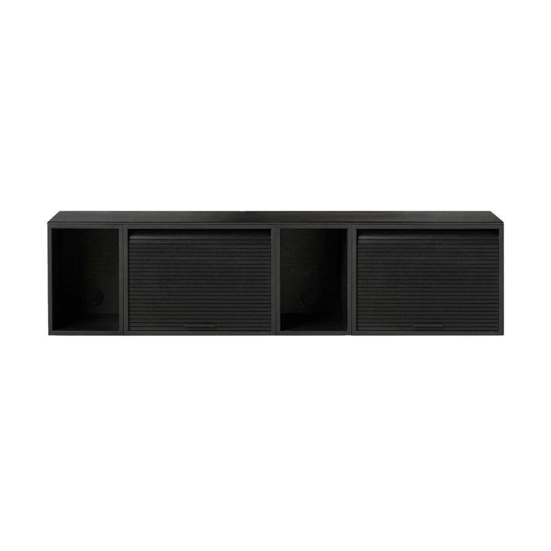 Northern Hifive cabinet system wall, black painted oak (150cm)