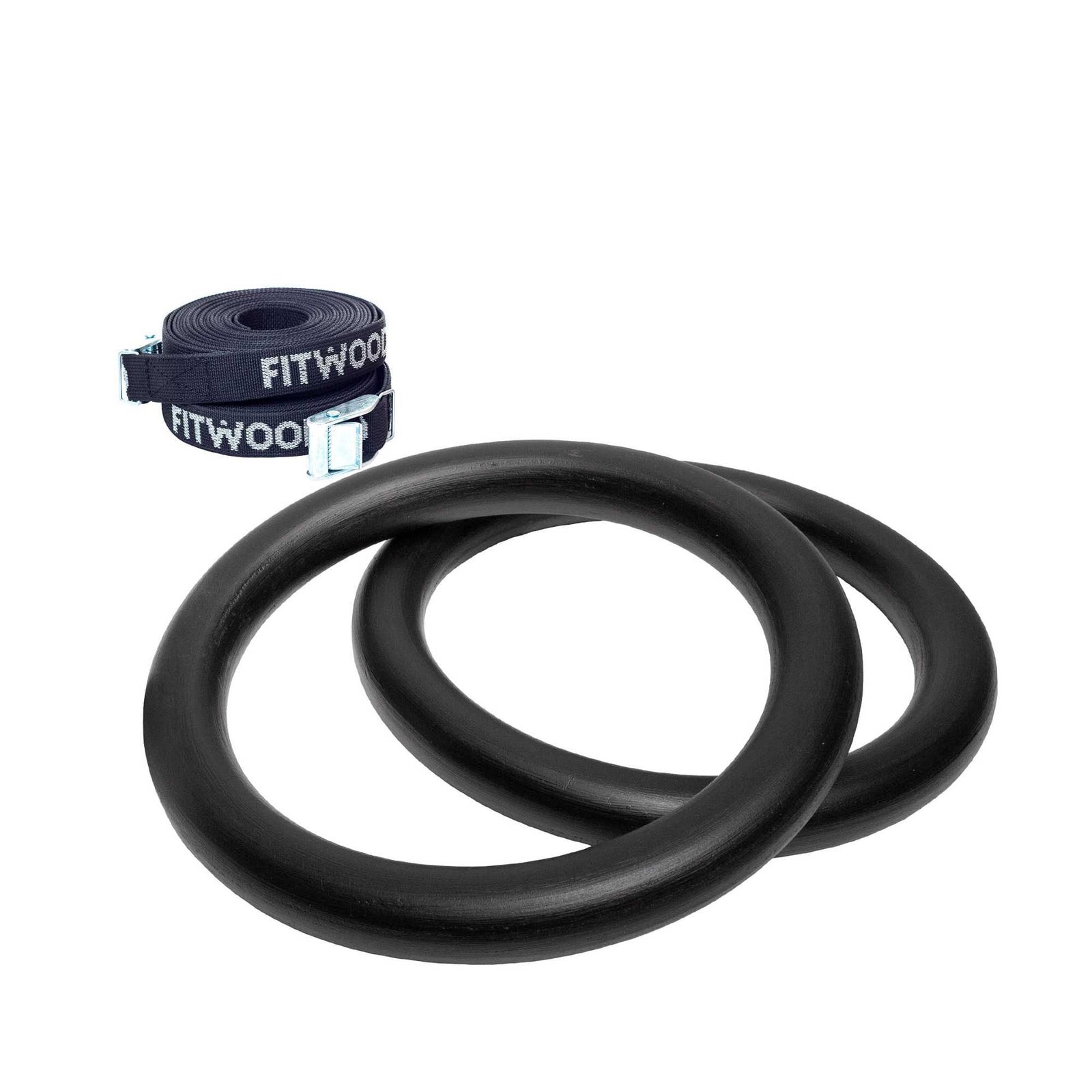 Fitwood HJØRUND gym rings, black/black