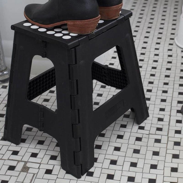 Kikkerland Rhino II folding step stool black HOMELESS.hk