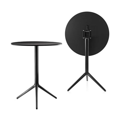 Magis Central folding table round, black (outdoor)