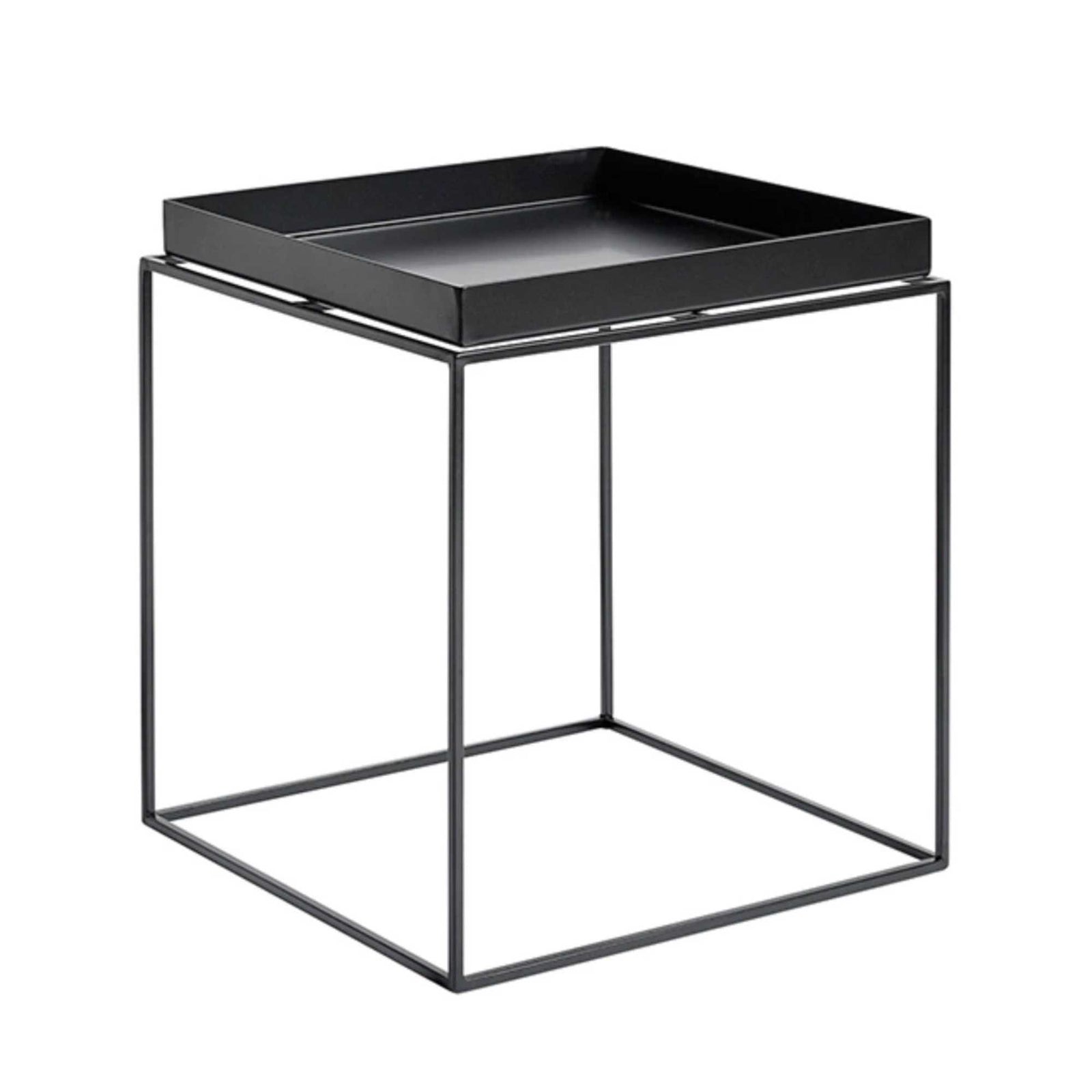 HAY Tray side table M, black (40x40 cm)