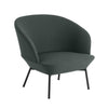 Muuto Oslo Lounge Chair Tube Base, twill weave 990/black