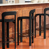 Hay Rey bar stool, deep black (75cm)