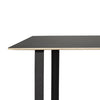 Muuto 70/70 table, black linoleum/plywood/black (225x108 cm)