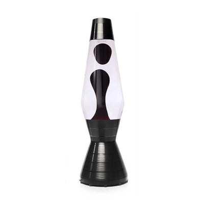 Mathmos Astro Vinyl lava lamp, clear/black (43 cm)