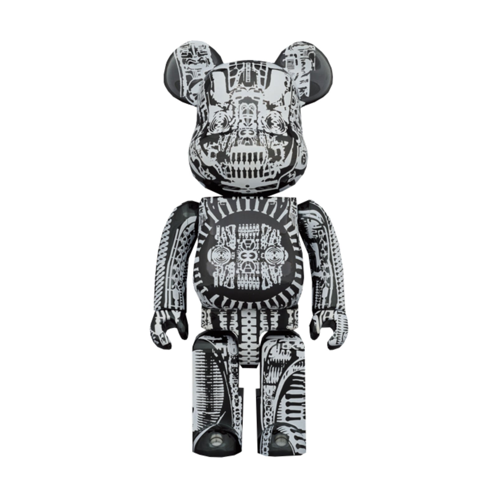 BE@RBRICK H.R.Giger Black Chrome Ver. 1000%