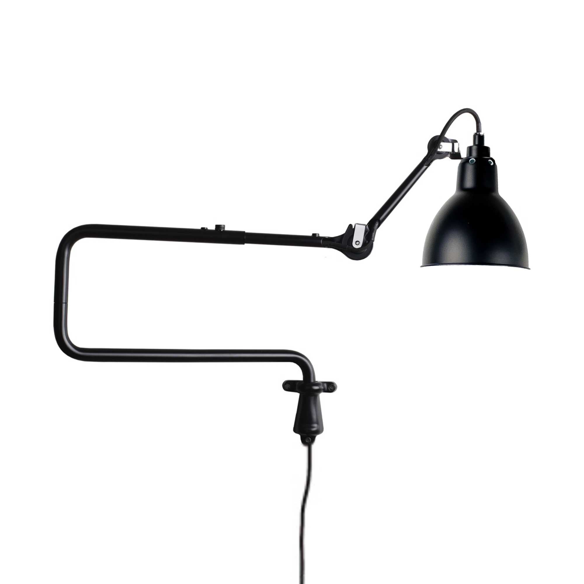 DCW Lampe Gras 303 wall lamp, black/black