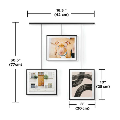 Umbra Exhibit photo frame 8x10, black (set of 3)