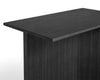Hay Slit Table Wood Oblong, black