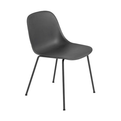 Muuto Fiber side chair tube base, black/black