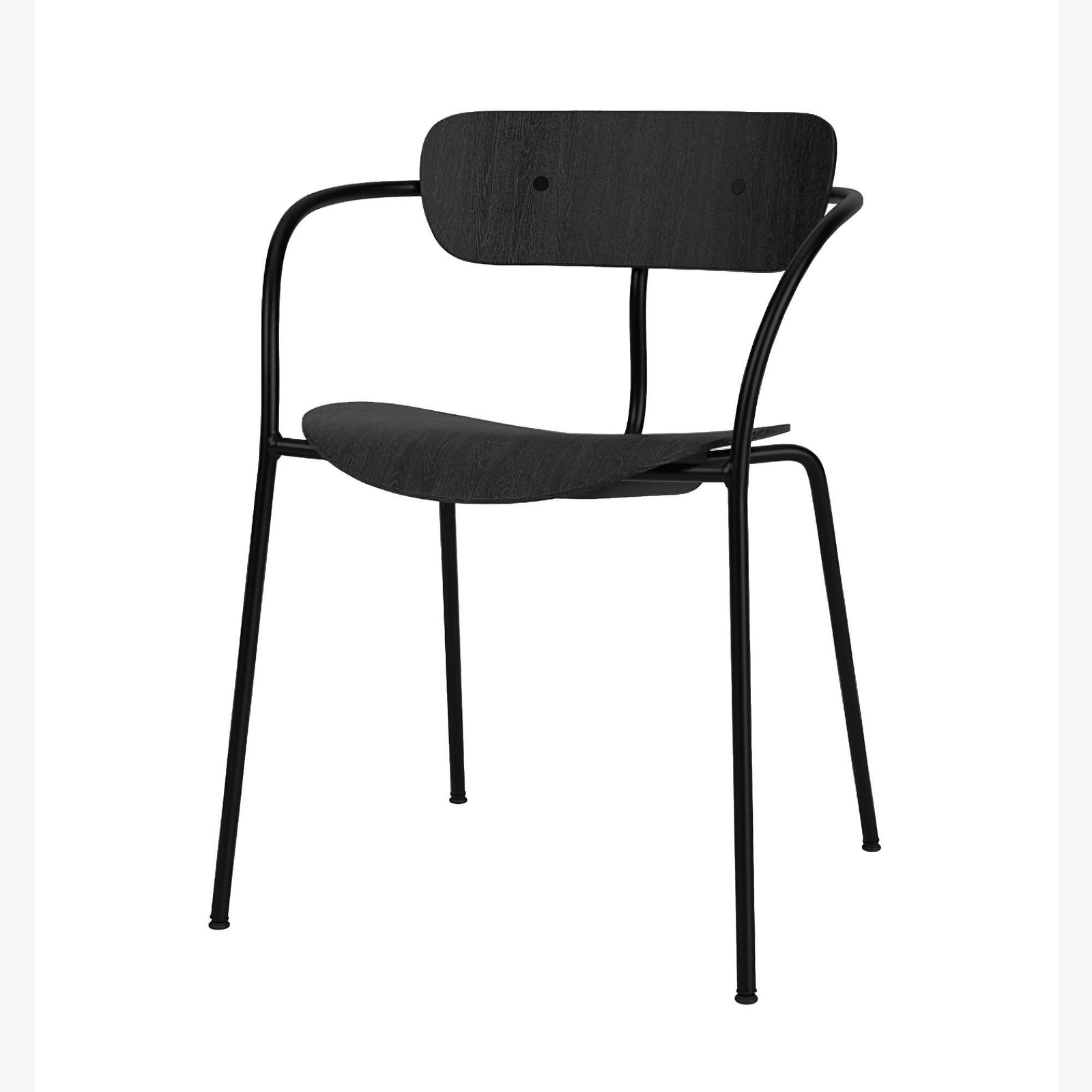 &tradition AV2 Pavilion armchair, black/black