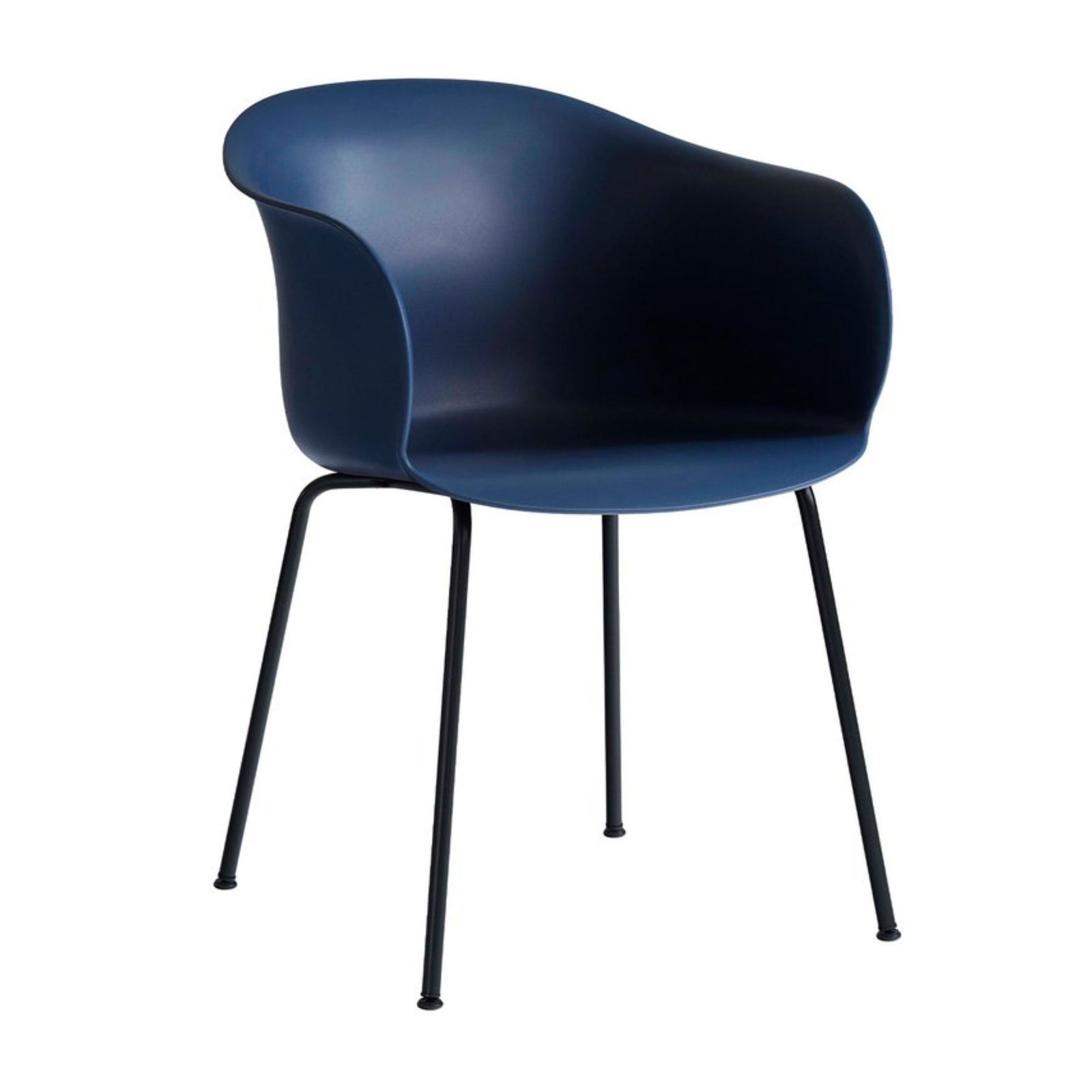 &Tradition JH28 Elefy Chair , Midnight Blue - Black