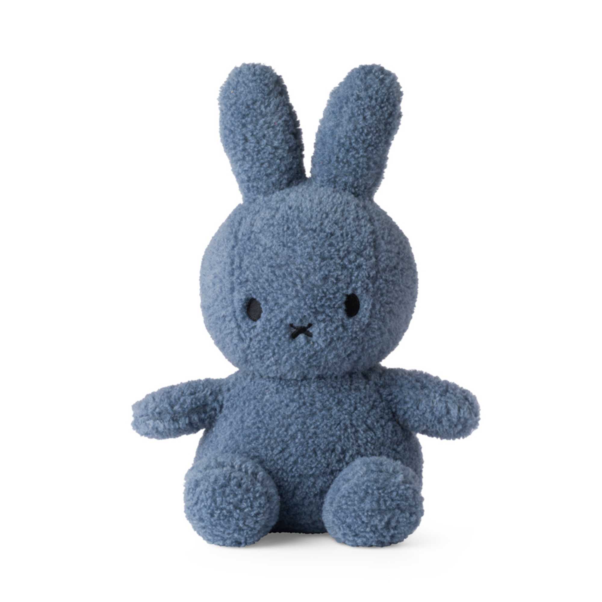 Miffy Sitting Recycle Teddy Doll (33cm) , Blue