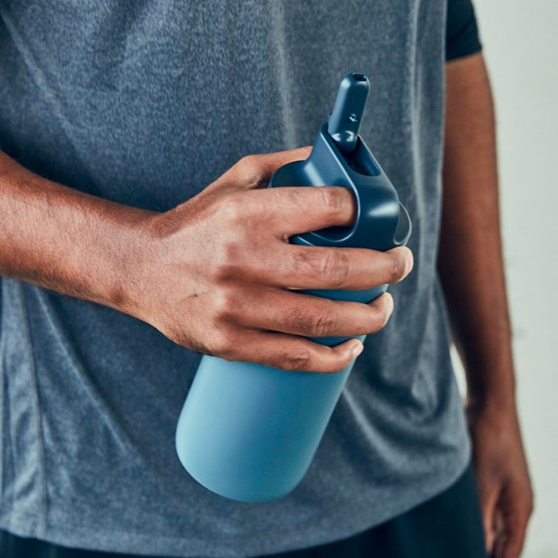 Kinto Active Tumbler Water Bottle, Blue Grey (600 ml)
