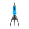Mathmos Telstar Silver Rocket lava lamp, blue/blue (50cm)