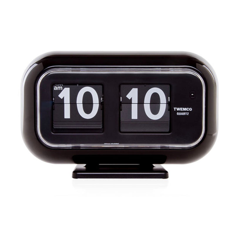 Twemco QT-35 Table/Wall Flip Clock, Black