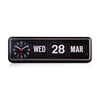 Twemco BQ-38 Perpetual Calendar Clock, Black