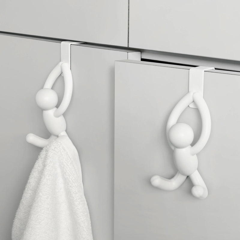 Umbra Buddy over-the-cabinet hook set-of-2, white