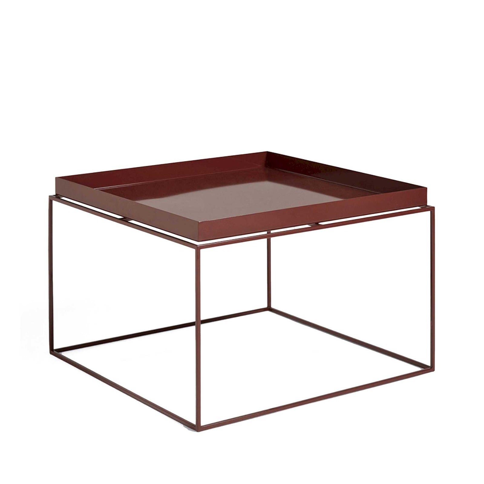 HAY Tray coffee table, chocolate glossy (60x60 cm)