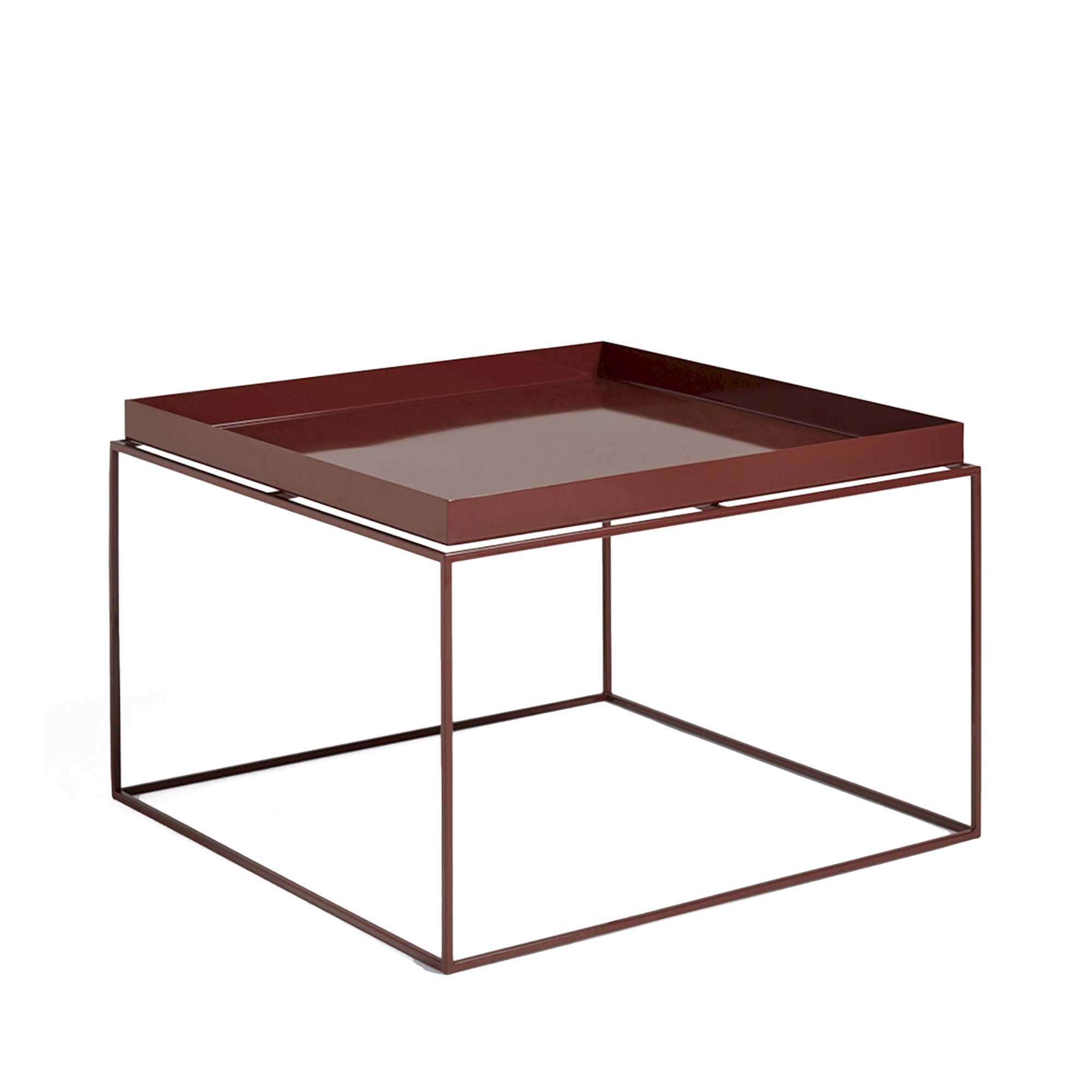 Hay Tray coffee table, chocolate glossy (60x60 cm)